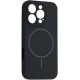 Чехол Silicone with MagSafe для iPhone 13 Pro Max Black - Фото 1