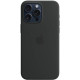 Чохол Silicone with MagSafe для iPhone 15 Pro Max Black - Фото 1