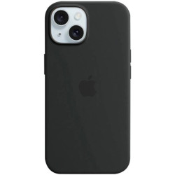 Чохол Silicone with MagSafe для iPhone 15 Black