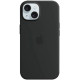 Чохол Silicone with MagSafe для iPhone 15 Black - Фото 1
