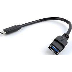 Кабель Cablexpert Type-C to USB 3.0 (M/F) 0.2m Black (A-OTG-CMAF3-01)