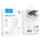 Мережевий зарядний пристрій Hoco C145A Charm QC3.0 18W 1USB 3A with MicroUSB cable White - Фото 6