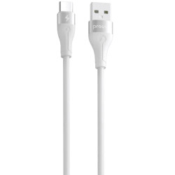 Кабель Proove Soft Silicone USB to Type-C 3A 2m White (CCSO20001222)