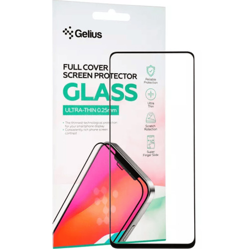 Захисне скло Gelius Full Cover Ultra-Thin 0.25mm для Xiaomi Redmi Note 8/Note 8 (2021) Black