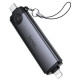 Кардрідер Hoco HB56B 3-in-1 (Type-C+Lightning) Black - Фото 1