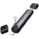 Кардрідер Hoco HB56B 3-in-1 (Type-C+Lightning) Black - Фото 4