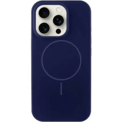 Чехол DM Silicone with MagSafe для iPhone 12 Midnight Blue