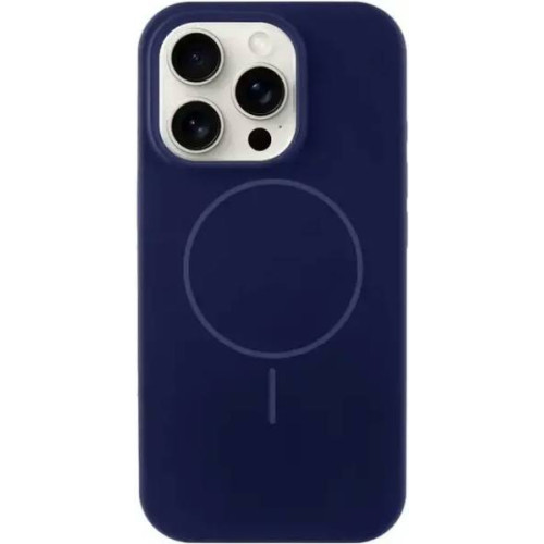 Чохол DM Silicone with MagSafe для iPhone 12 Midnight Blue