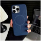 Чохол DM Silicone with MagSafe для iPhone 12 Midnight Blue - Фото 2