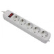 Фильтр питания Power Cube 5 розеток 4.5m Grey (SPG5-G-15G) - Фото 1