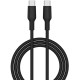 Кабель Senteo SL-06 TPE Type-C to Type-C 60W 1m Black - Фото 2