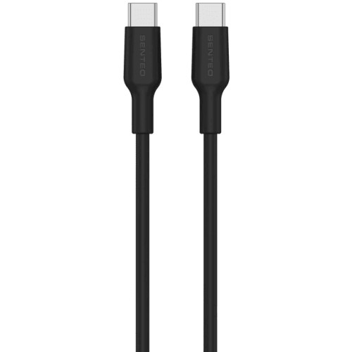 Кабель Senteo SL-06 TPE Type-C to Type-C 60W 1m Black