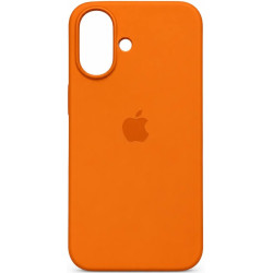 Чехол Silicone Case для iPhone 16 Hermes Orange