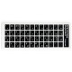 Наклейка для клавиатуры Ukraine Keyboard Stickers Black/White