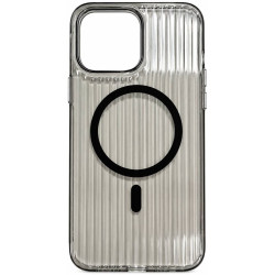 Чехол Corrugated Pattern Case with MagSafe для iPhone 14 Pro Max Black