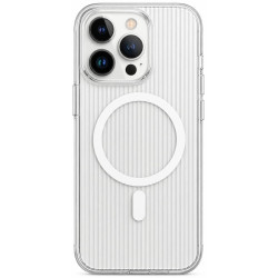 Чехол Corrugated Pattern Case with MagSafe для iPhone 14 Pro Max White