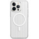 Чехол Corrugated Pattern Case with MagSafe для iPhone 14 Pro Max White - Фото 1