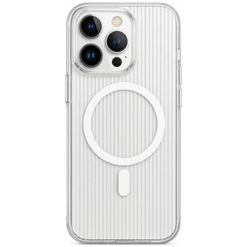 Чохол Corrugated Pattern Case with MagSafe для iPhone 14 Pro Max White