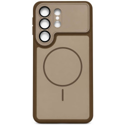 Чохол Armor Case Full Camera with MagSafe для Samsung S26 Ultra S948 Brown