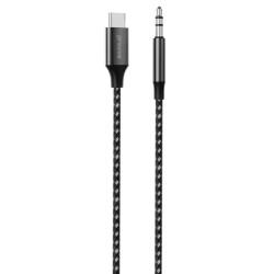 AUX кабель Proove SoundMesh Type-C to 3.5mm 1m Gray (ACSM00002801)