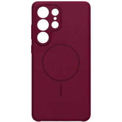 Чехол Silicone Case with MagSafe для Samsung S26 Ultra S948 Marsala