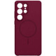 Чохол Silicone Case with MagSafe для Samsung S26 Ultra S948 Marsala