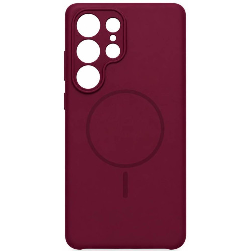 Чохол Silicone Case with MagSafe для Samsung S26 Ultra S948 Marsala