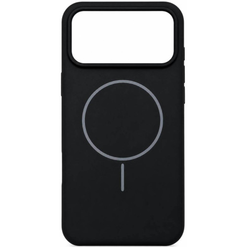 Чохол Silicone Case Thin Circle with MagSafe для iPhone 17 Pro Max Black
