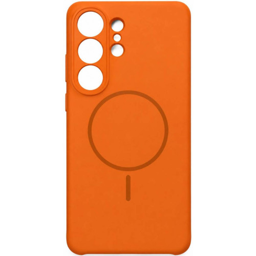 Чехол Silicone Case with MagSafe для Samsung S26 Ultra S948 Orange