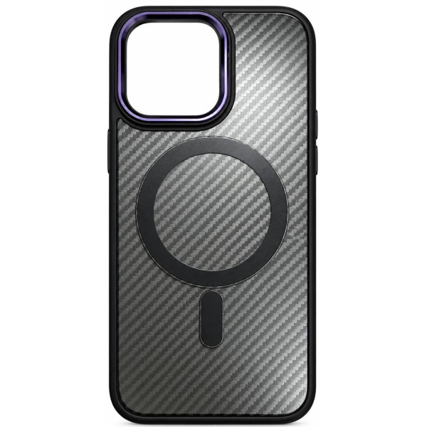 DM Чохол Black Matte Case with MagSafe для iPhone 14 Pro Max Deep purple