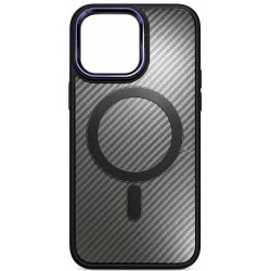 Чохол Black Matte Case with MagSafe для iPhone 14 Pro Max Deep purple