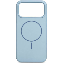 Чехол Silicone Case Thin Circle with MagSafe для iPhone 17 Pro Max New Sky Blue