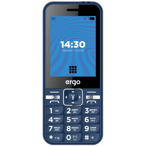 Телефон ERGO E281 Blue