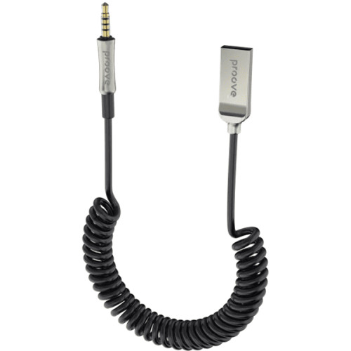 AUX кабель Proove Steel Spring Black (ACSS00005401)