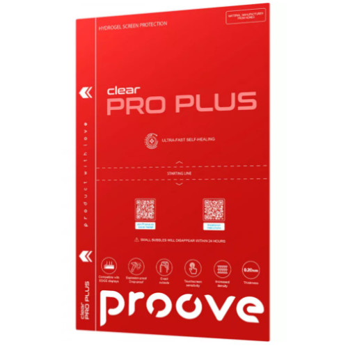 Защитная гидрогелевая пленка Proove Hydrogel Screen Protection PRO PLUSпрозрачная (GGPP12001150)