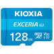 Карта пам'яті Kioxia microSDXC 128GB Exceria G2 UHS-I U3 V30 A1 Class  + SD-адаптер (LMEX2L128GG2) - Фото 2