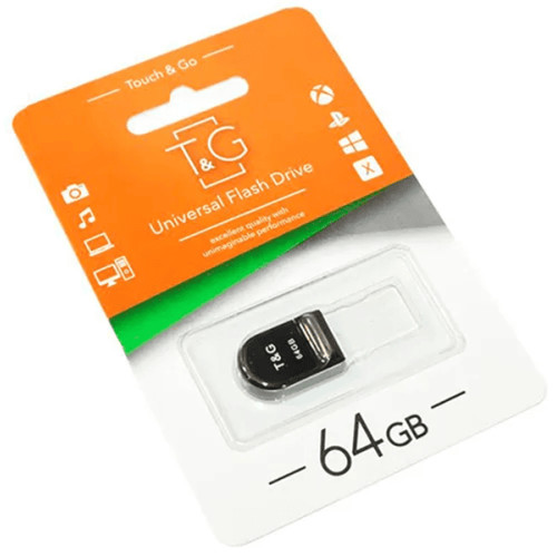 Флеш память T&G 010 64GB Shorty Series Black (TG010-64GB)