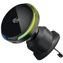 Автомобільний тримач з БЗП Proove Spark Qi2.2 25W Black (WHSQ25002001)
