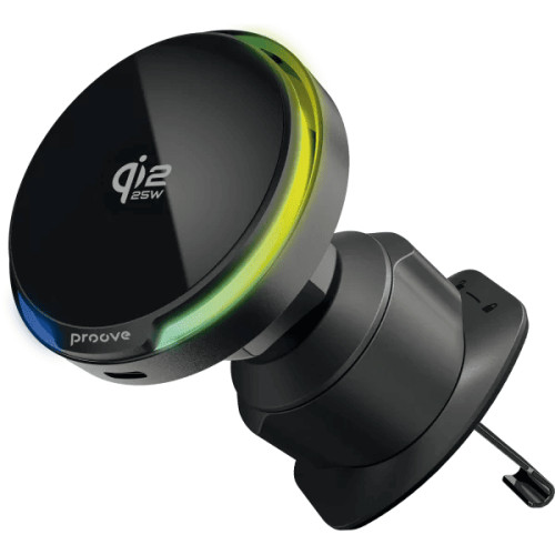 Автомобільний тримач з БЗП Proove Spark Qi2.2 25W Black (WHSQ25002001)
