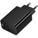Мережевий зарядний пристрій Hoco CS95A Leader PD30W+QC3.0 (1USB-A/1C) Black - Фото 2