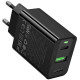 Сетевое зарядное устройство Hoco CS95A Leader PD30W+QC3.0 (1USB-A/1C) Black - Фото 3