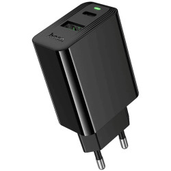 Сетевое зарядное устройство Hoco CS95A Leader PD30W+QC3.0 (1USB-A/1C) Black