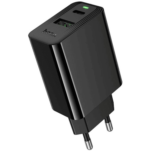 Сетевое зарядное устройство Hoco CS95A Leader PD30W+QC3.0 (1USB-A/1C) Black