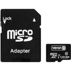 Карта пам'яті Veron microSDXC 128GB UHS-I + SD-адаптер