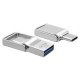 Флеш память Veron USB3.0 + Type-C 64GB Metal Series 104 Metal Gray