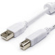 Кабель для принтера Atcom USB to Type-B 2 ferite (M/M) 5m White (10109) - Фото 1