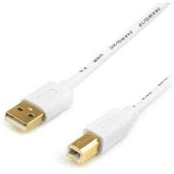 Кабель для принтера Atcom USB to Type-B (M/M) gold plated 1.8m White (13423)
