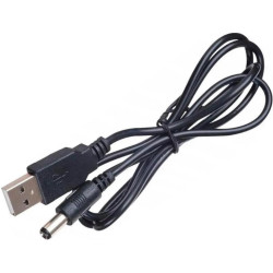 Кабель живлення Atcom USB to 3.5DC 2A 1m Black (10035)