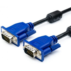 Кабель Atcom VGA to VGA 2 ferite (M/M) 3m Black/Blue (15262)