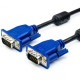 Кабель Atcom VGA to VGA 2 ferite (M/M) 3m Black/Blue (15262) - Фото 1